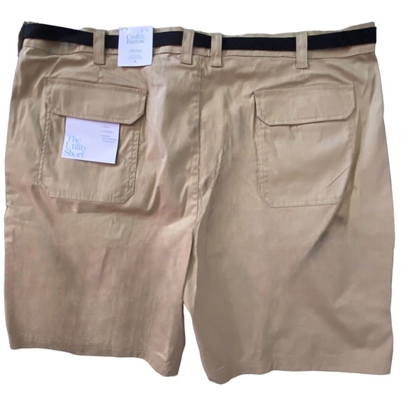 Croft & Barrow Men's The Utility Short Inseam 8” NWT Tan/Khaki Size 44 - Picture 2 of 12